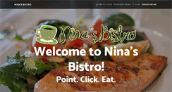 Desktop Screenshot of ninasbistro.net