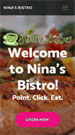 Mobile Screenshot of ninasbistro.net